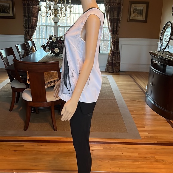 Helmut Lang Hydra Print Sleeveless Crepe Top P/XS - Picture 6 of 8
